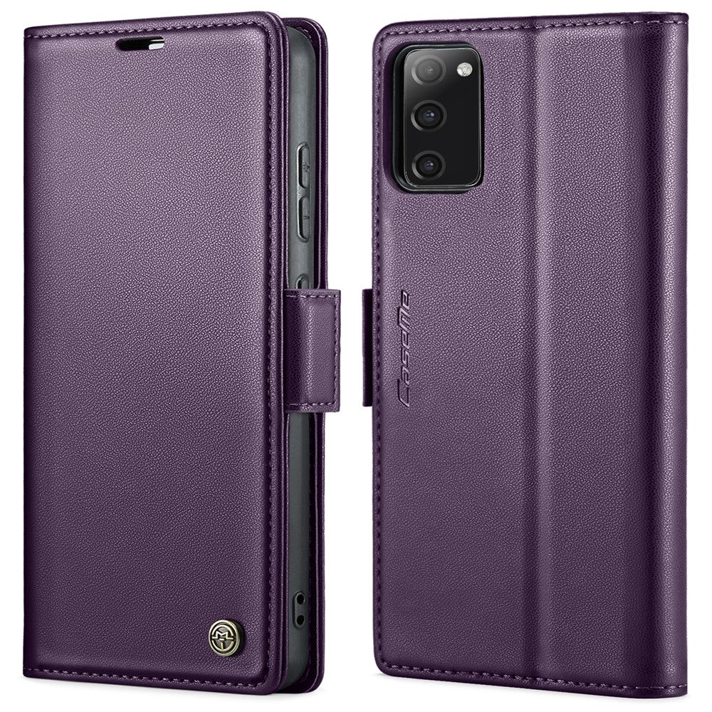 Galaxy S20 FE 4G/5G / S20 FE 2022 / S20 Lite Glänzende Wallet-Hülle – RFID-Schutz & Ständer