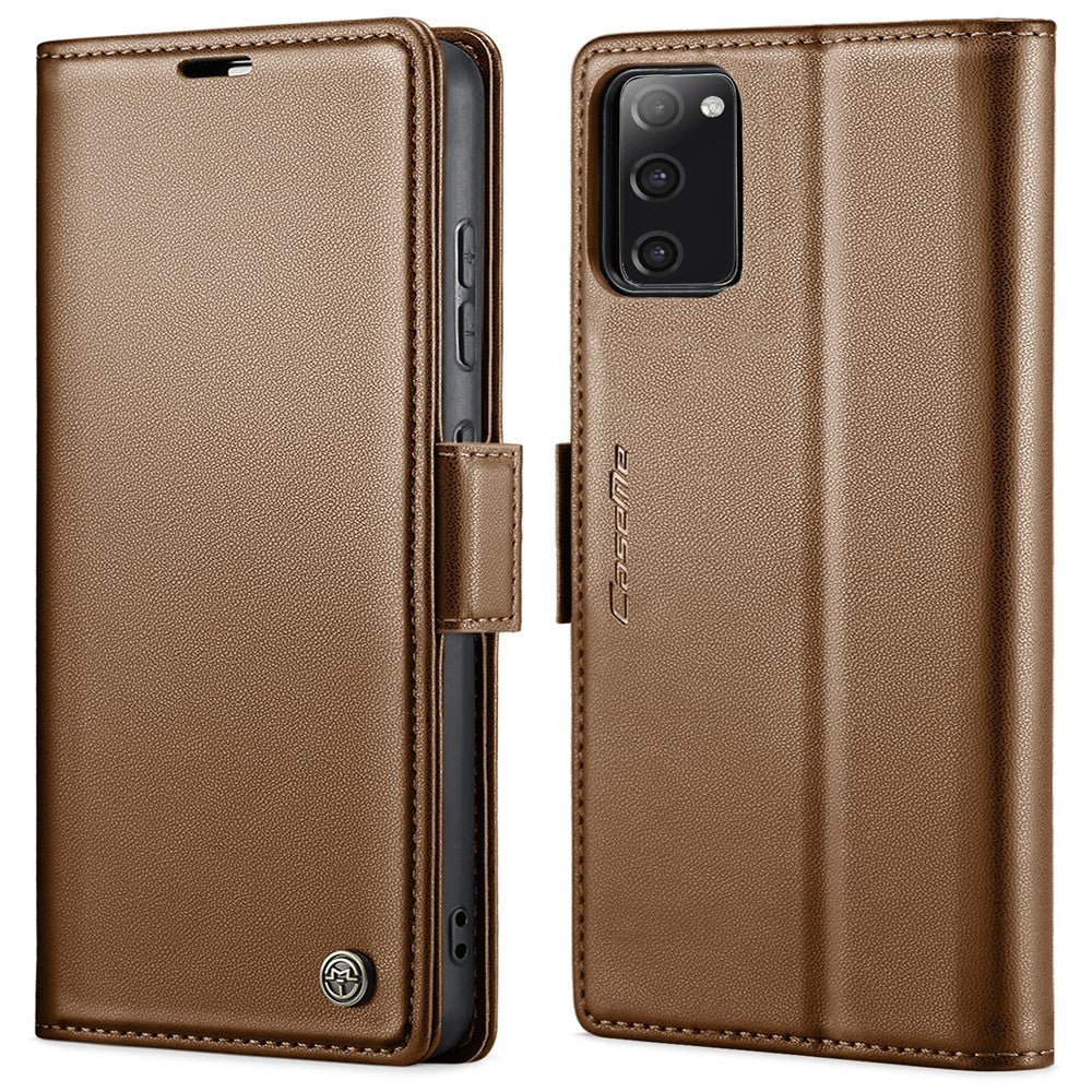 Galaxy S20 FE 4G/5G / S20 FE 2022 / S20 Lite Glänzende Wallet-Hülle – RFID-Schutz & Ständer