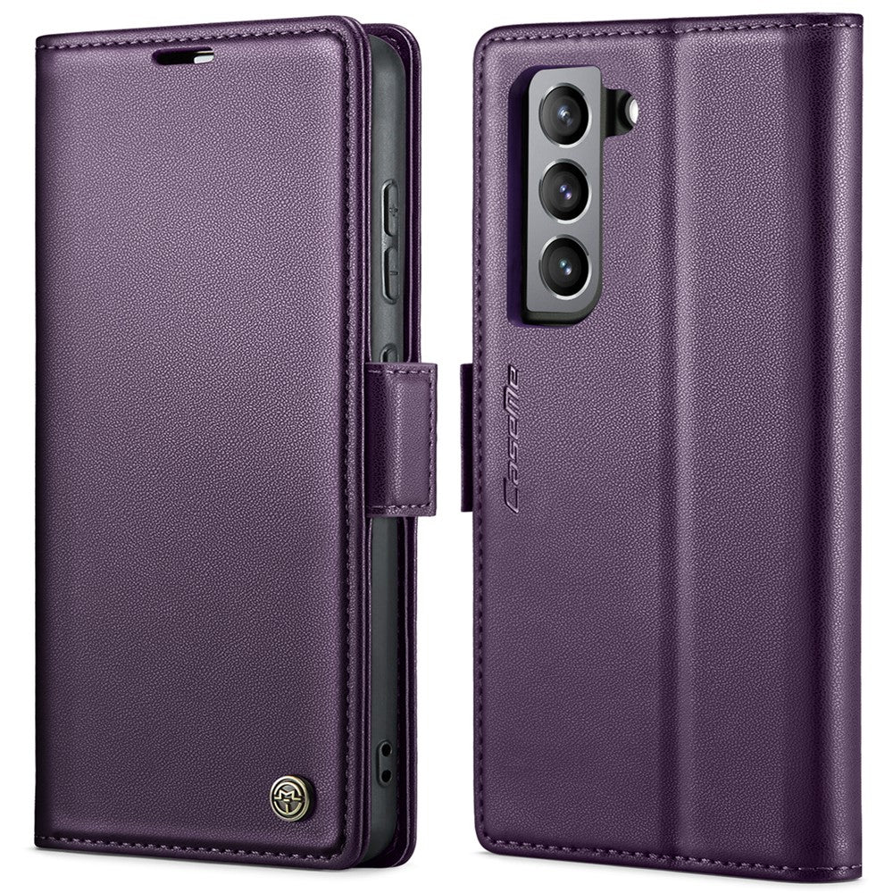 Galaxy S21 FE 5G Glänzende Wallet-Hülle – RFID-Schutz & Ständer