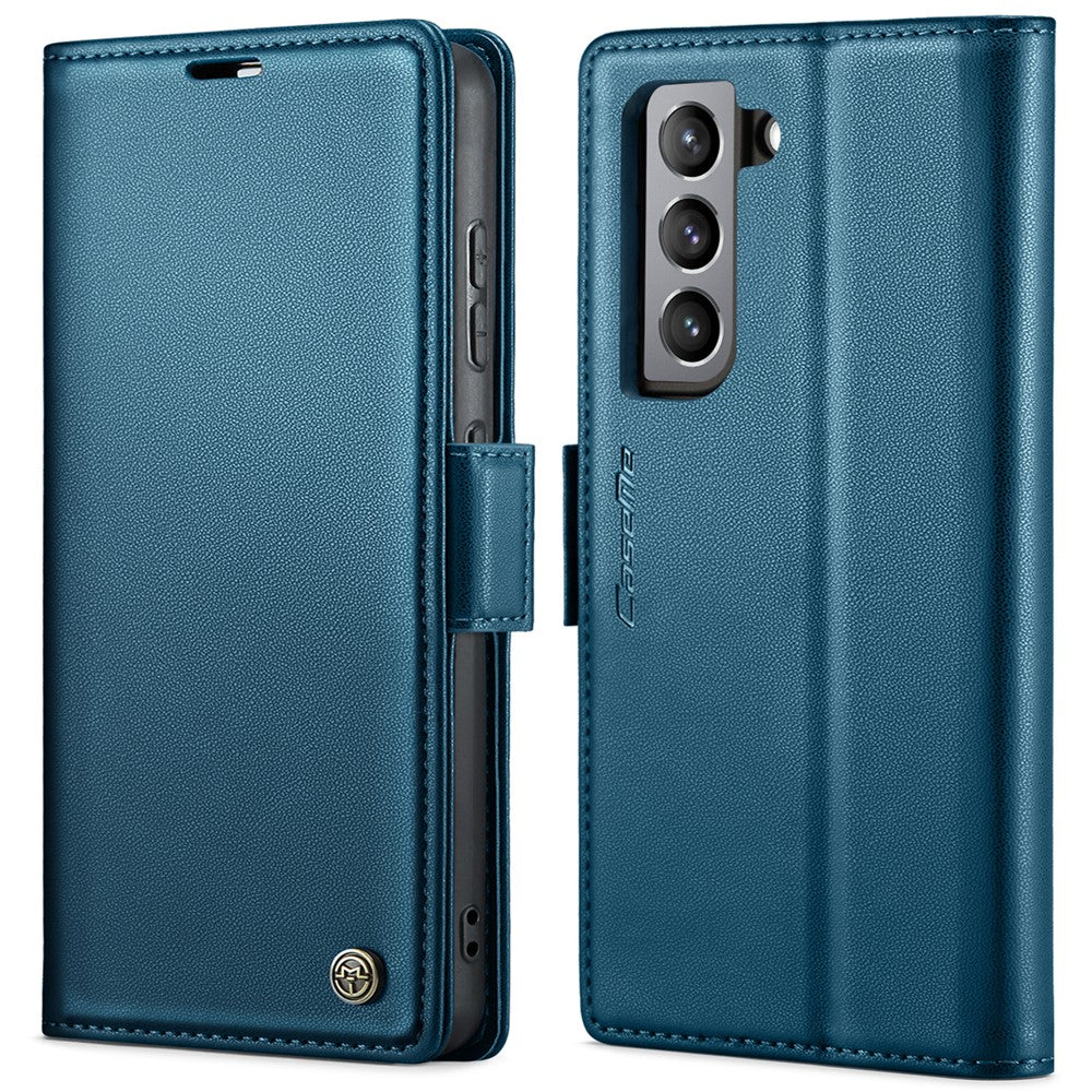 Galaxy S21 FE 5G Glänzende Wallet-Hülle – RFID-Schutz & Ständer