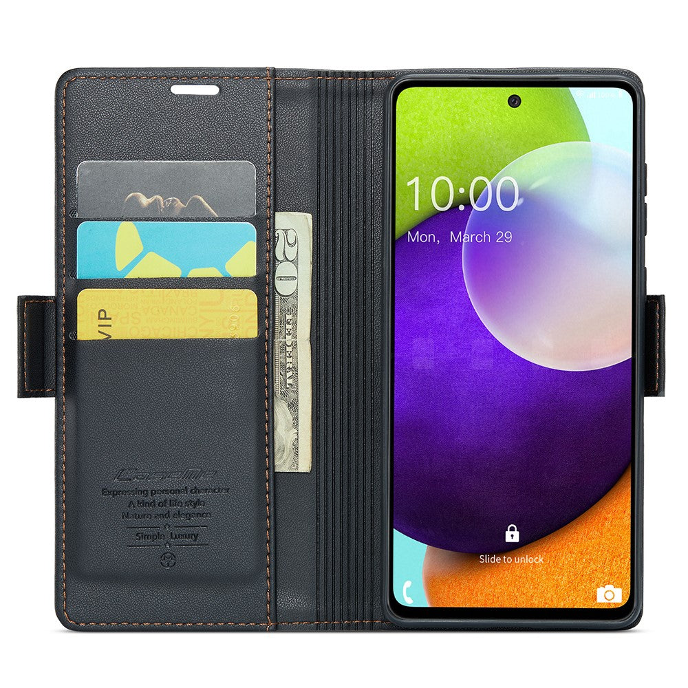 Galaxy A52 4G/5G A52s 5G Glänzende Wallet-Hülle – RFID-Schutz & Ständer