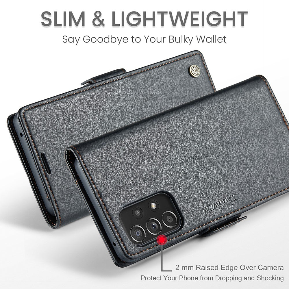 Galaxy A52 4G/5G A52s 5G Glänzende Wallet-Hülle – RFID-Schutz & Ständer