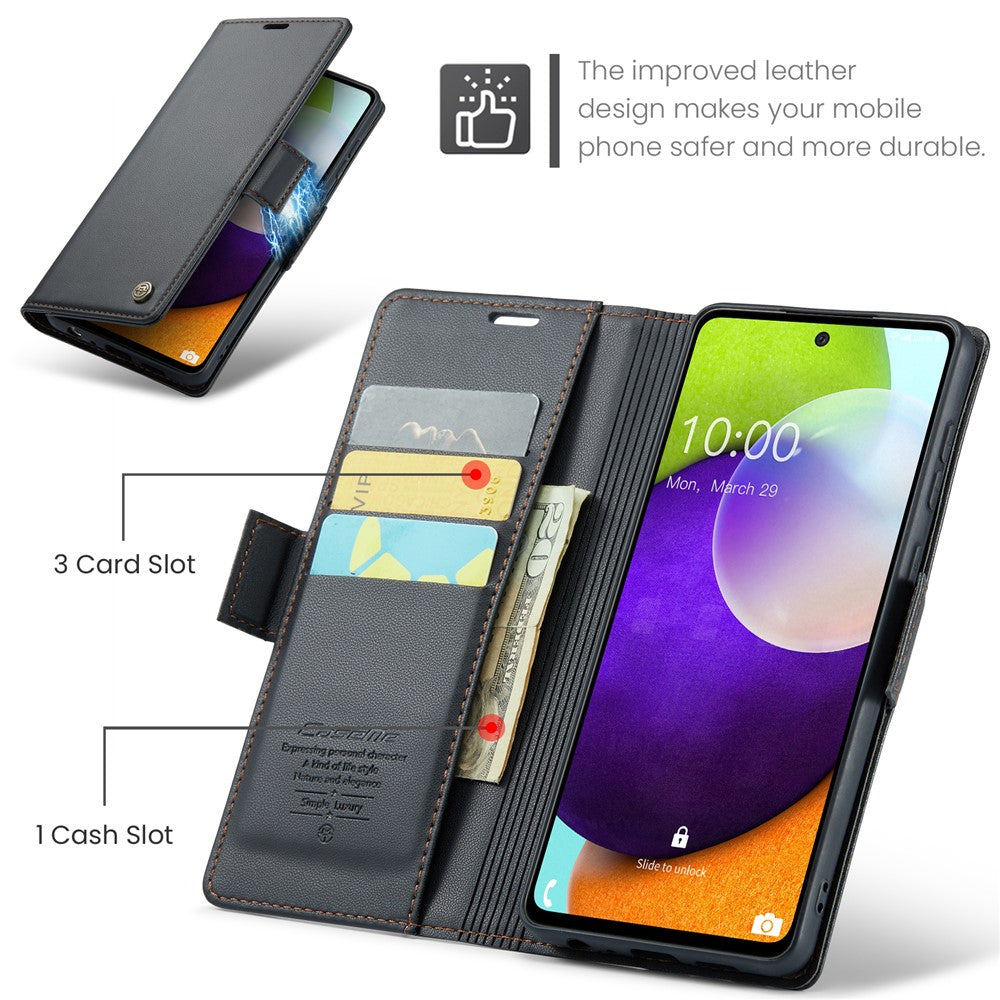 Galaxy A52 4G/5G A52s 5G Glänzende Wallet-Hülle – RFID-Schutz & Ständer