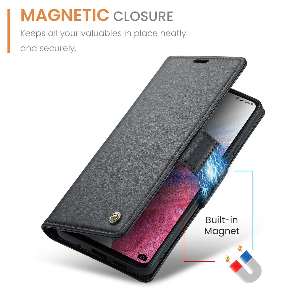 Galaxy A53 5G Glänzende Wallet-Hülle – RFID-Schutz & Ständer