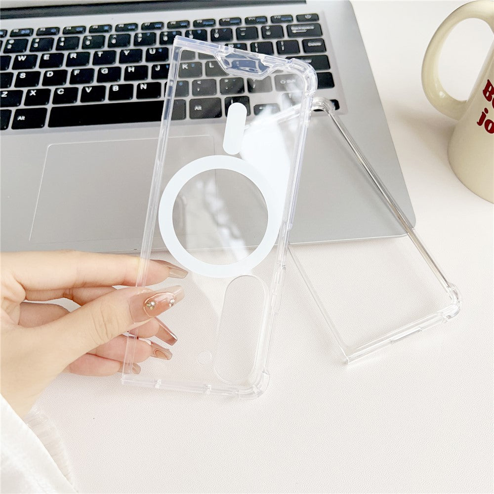 Galaxy Z Fold5 5G Schutzhülle – MagSafe-kompatibel, stoßfest & transparent