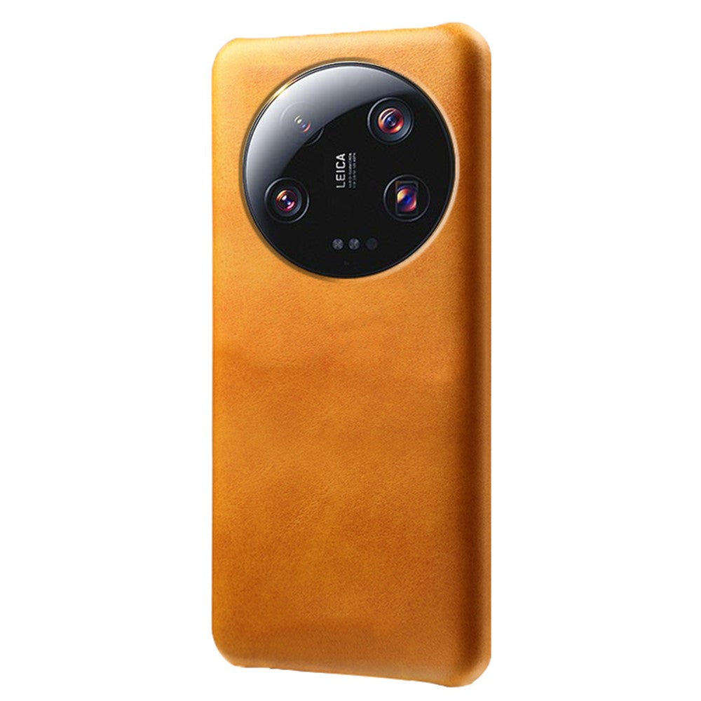 For Xiaomi 13 Ultra PU Leather+PC Phone Cover Calf Texture Anti-Scratch Back Case