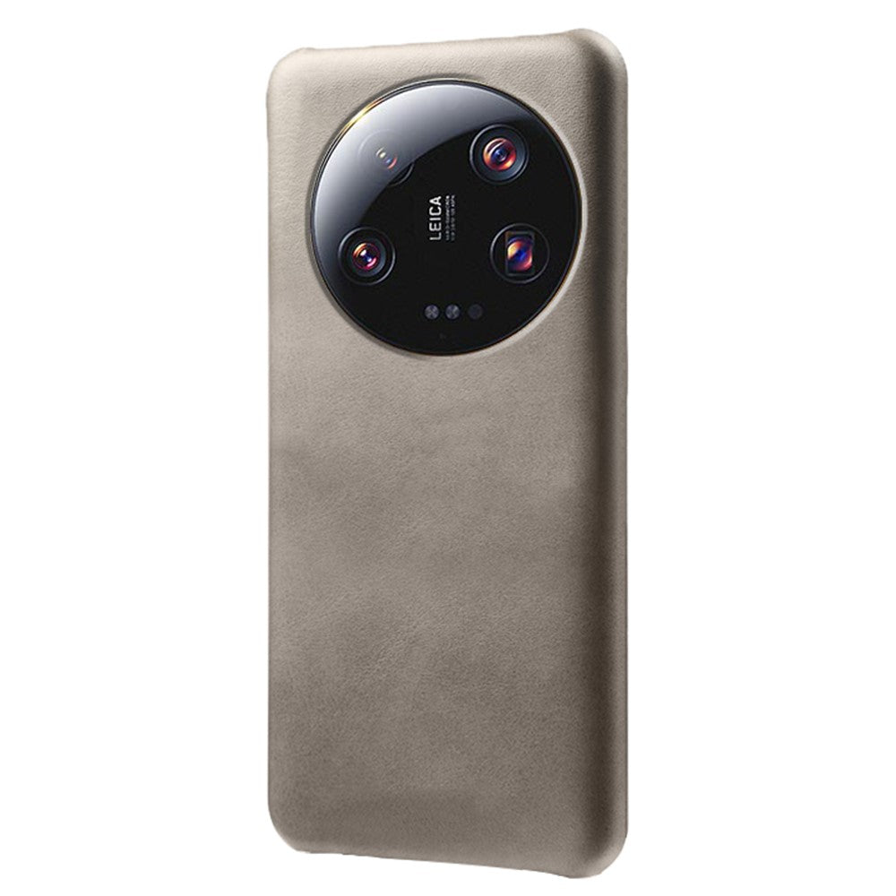 For Xiaomi 13 Ultra PU Leather+PC Phone Cover Calf Texture Anti-Scratch Back Case