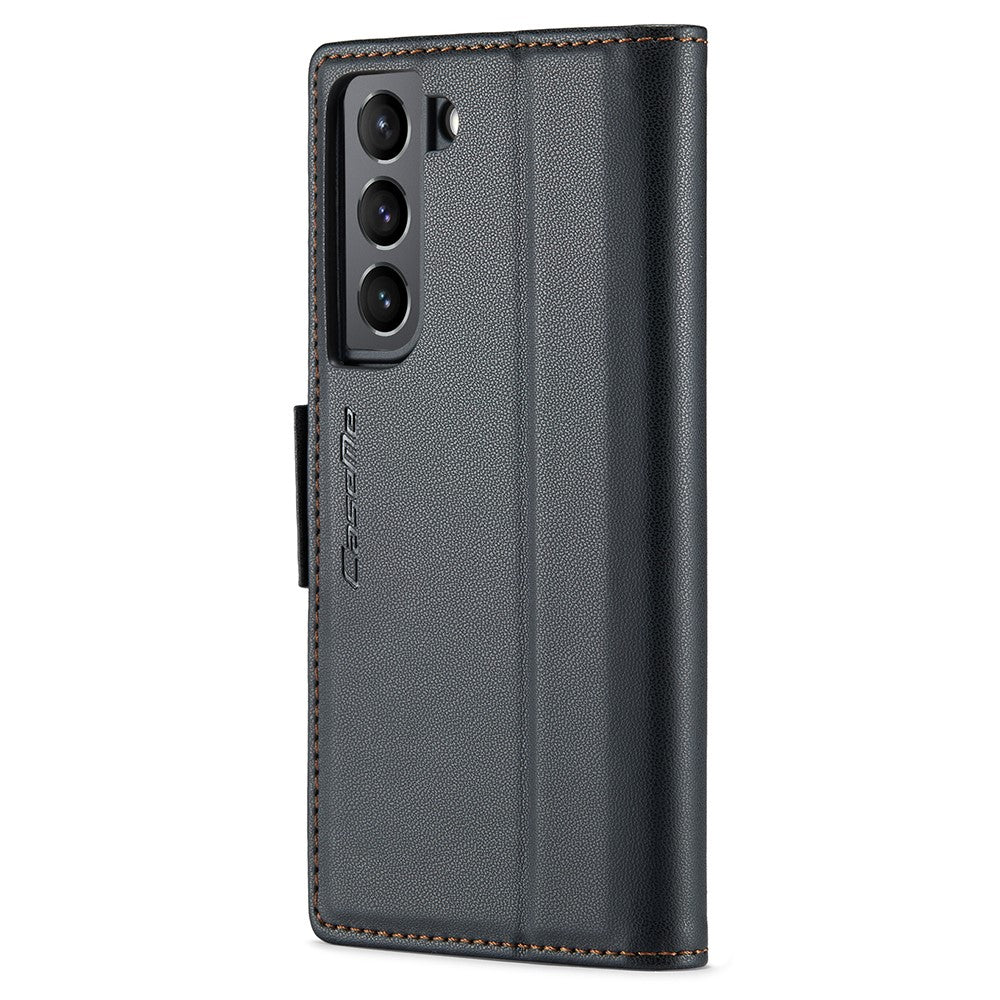 Galaxy S21 Plus 5G Glänzende Wallet-Hülle – RFID-Schutz & Ständer