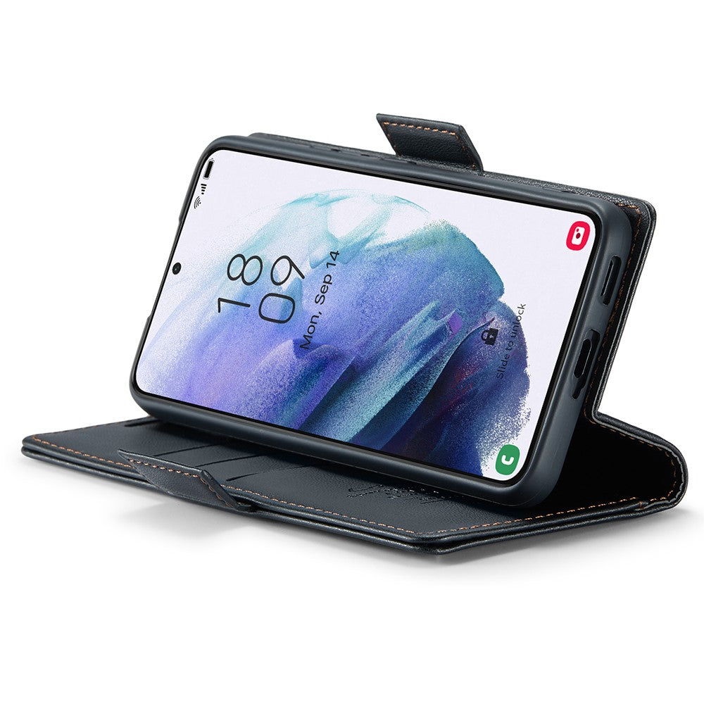 Galaxy S21 Plus 5G Glänzende Wallet-Hülle – RFID-Schutz & Ständer