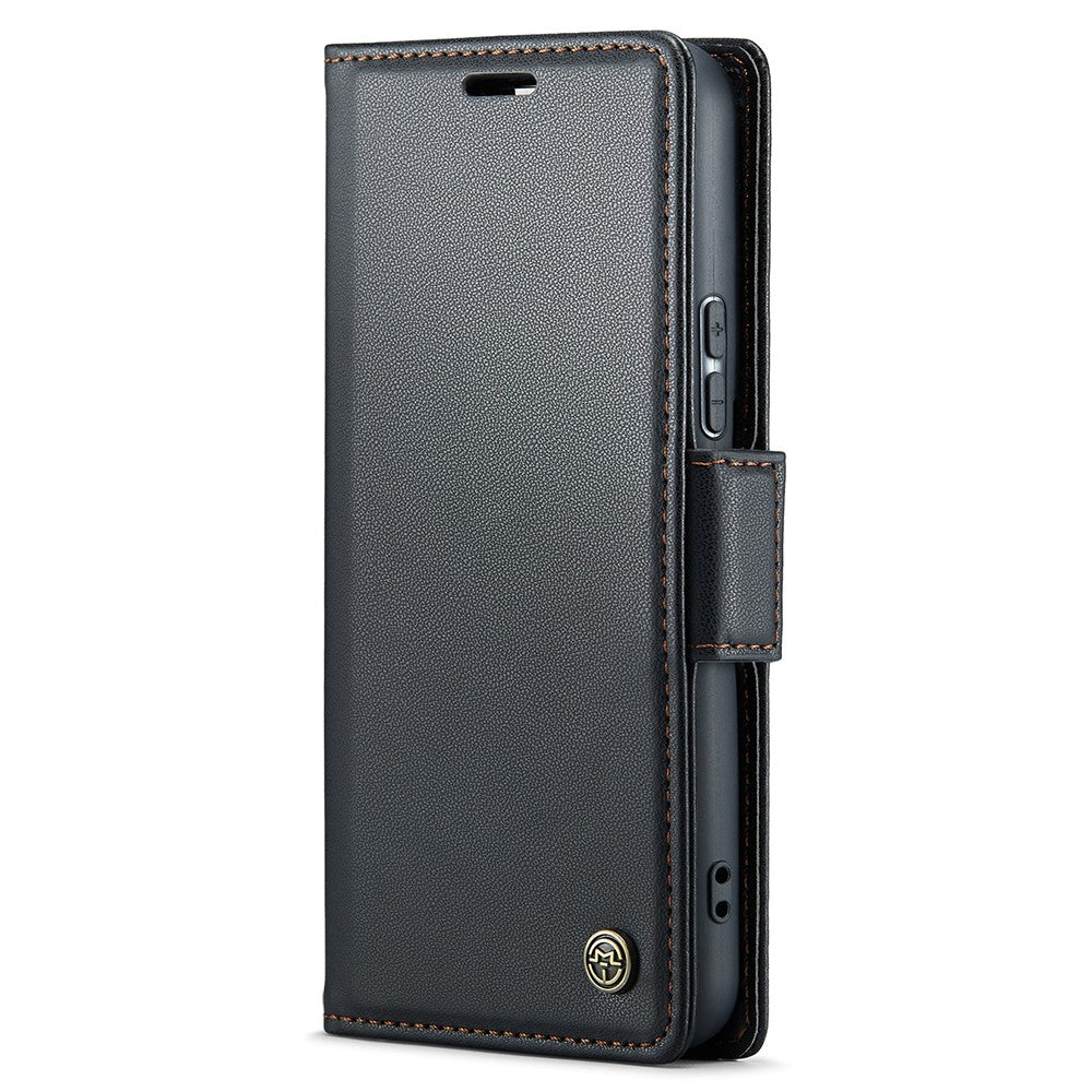 Galaxy S21 5G/4G Glänzende Wallet-Hülle – RFID-Schutz & Ständer