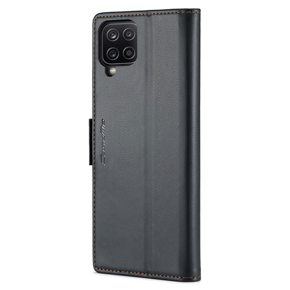 Galaxy A12 Glänzende Wallet-Hülle – RFID-Schutz & Ständer