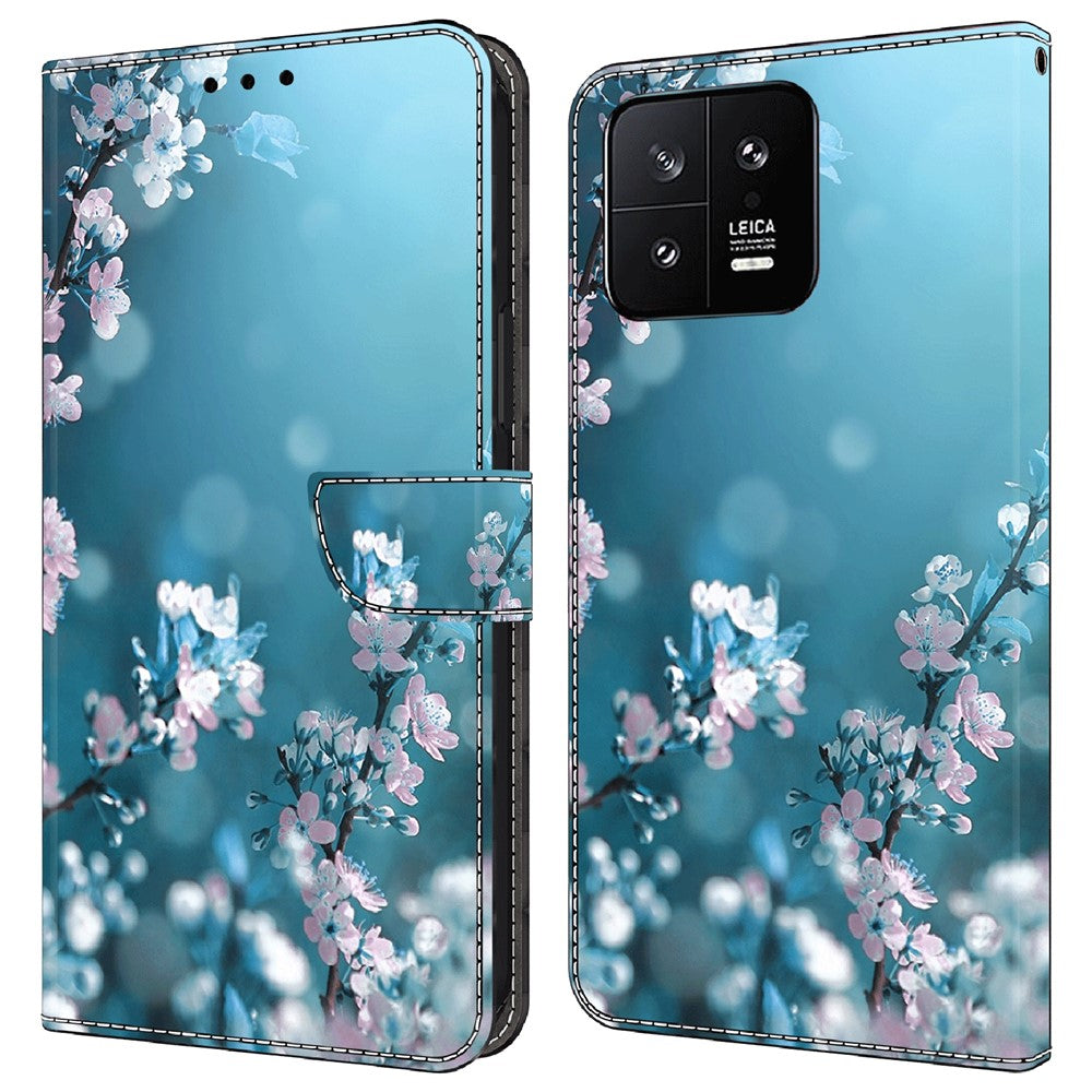 For Xiaomi 13 3D Pattern Printing Wallet Case PU Leather Stand Flip Protective Phone Cover