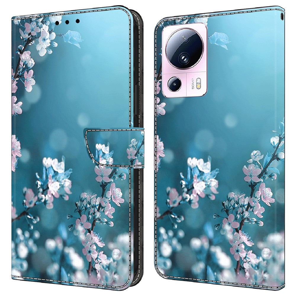 For Xiaomi 13 Lite / Civi 2 5G PU Leather Phone Case 3D Pattern Printing Stand Flip Wallet Cover