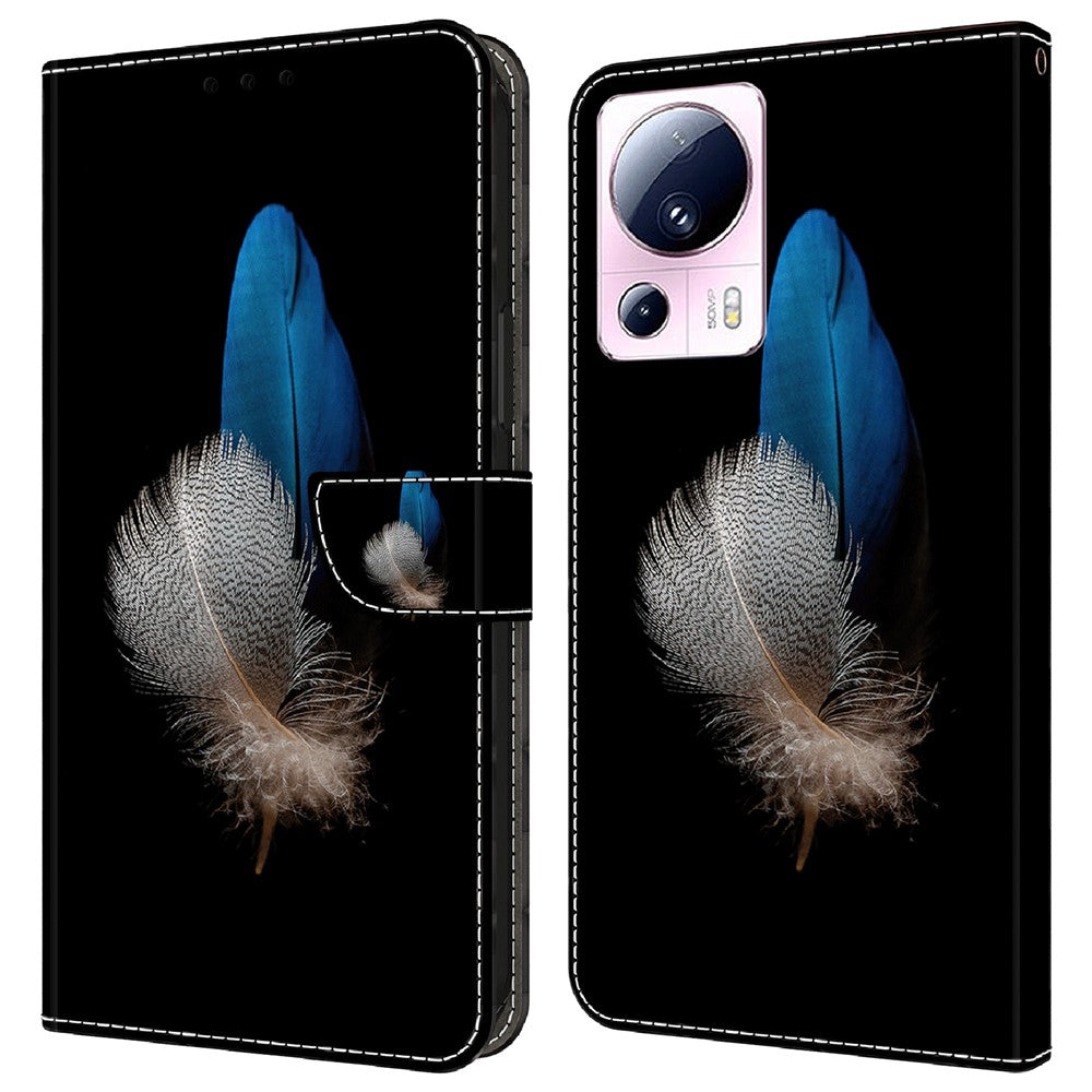 For Xiaomi 13 Lite / Civi 2 5G PU Leather Phone Case 3D Pattern Printing Stand Flip Wallet Cover