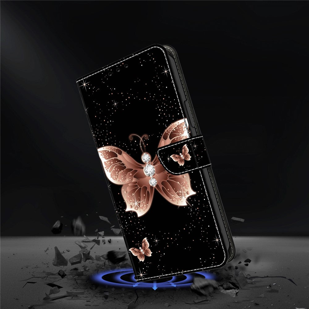 Pixel 7 Pro 5G Wallet-Hülle – Mit 3D-Muster, Kartenfächer & Ständer