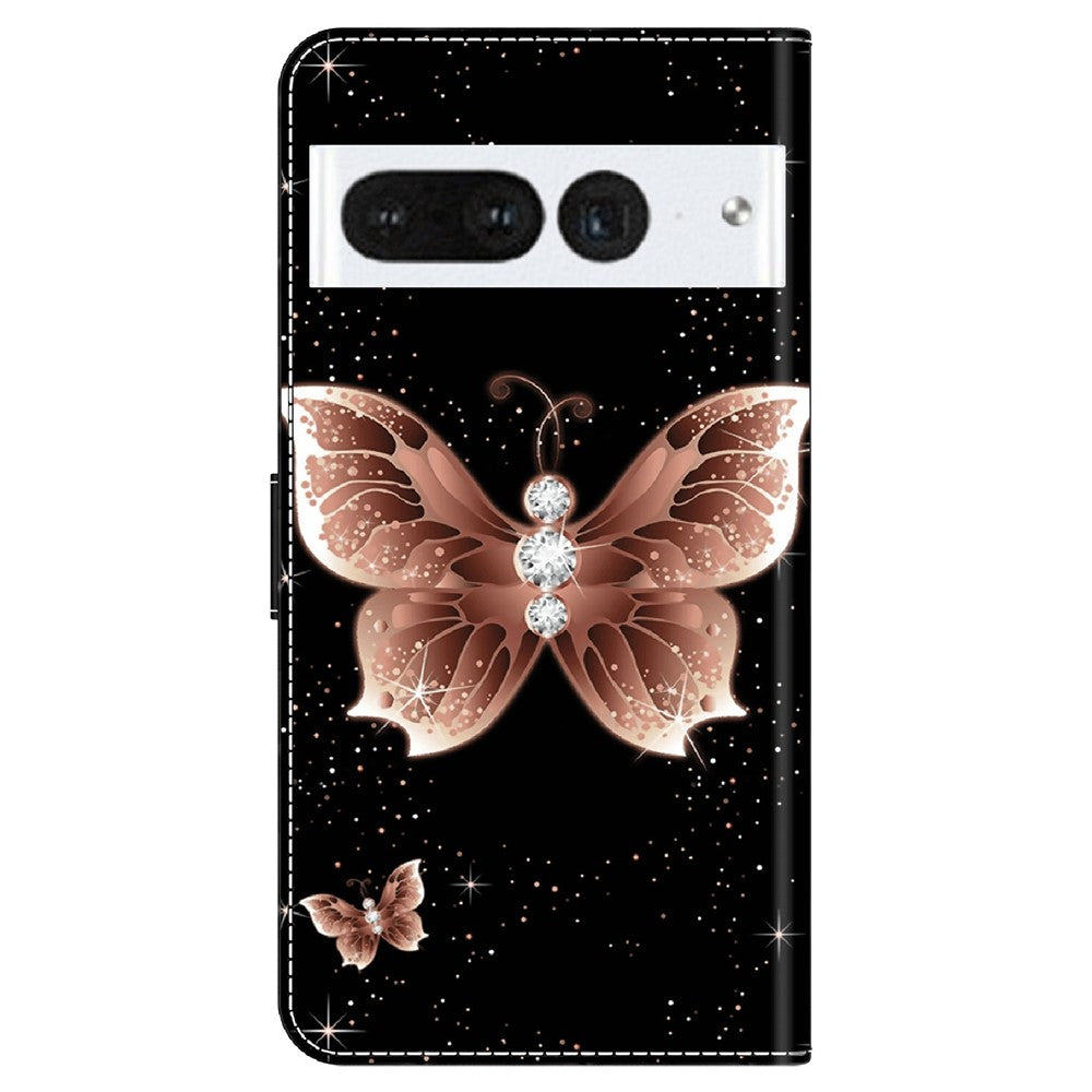 Pixel 7 Pro 5G Wallet-Hülle – Mit 3D-Muster, Kartenfächer & Ständer