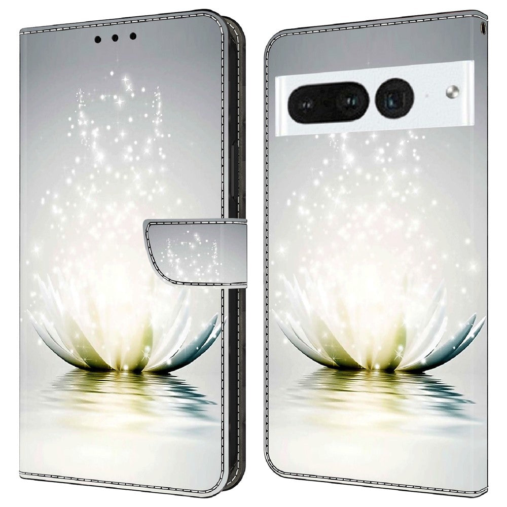 Pixel 7 Pro 5G Wallet-Hülle – Mit 3D-Muster, Kartenfächer & Ständer