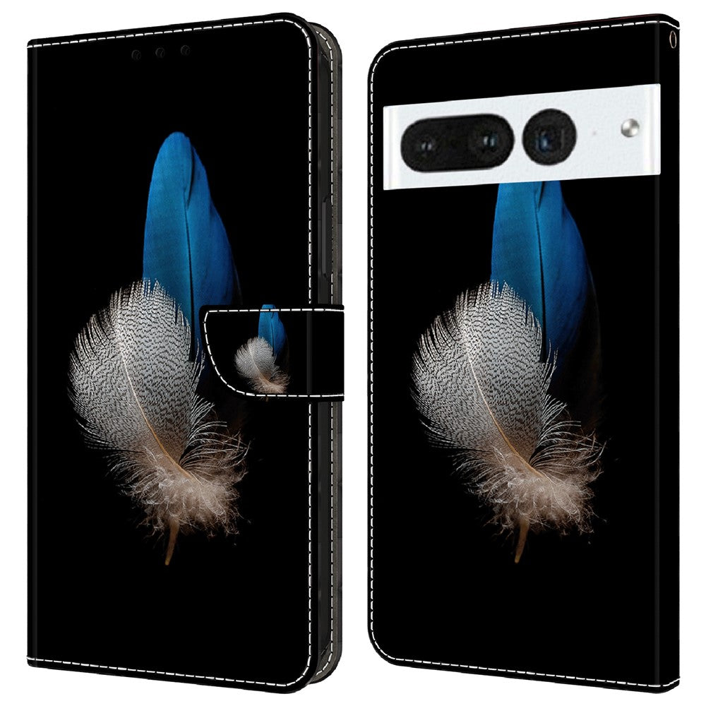 Pixel 7 Pro 5G Wallet-Hülle – Mit 3D-Muster, Kartenfächer & Ständer