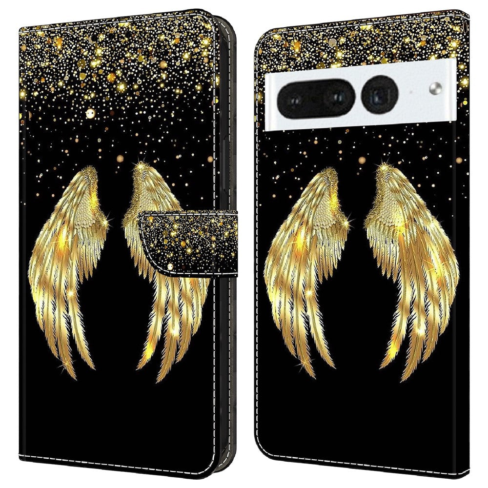 Pixel 7 Pro 5G Wallet-Hülle – Mit 3D-Muster, Kartenfächer & Ständer