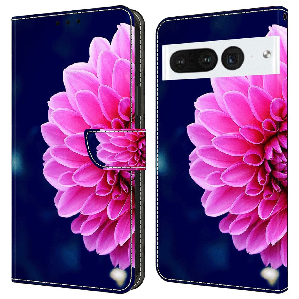 Pixel 7 Pro 5G Wallet-Hülle – Mit 3D-Muster, Kartenfächer & Ständer