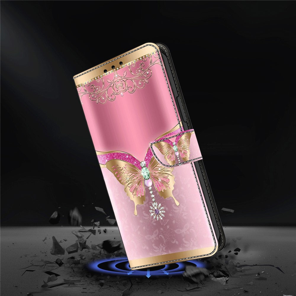 Galaxy S23 Ultra Wallet-Hülle – Mit 3D-Muster, Kartenfächer & Ständer
