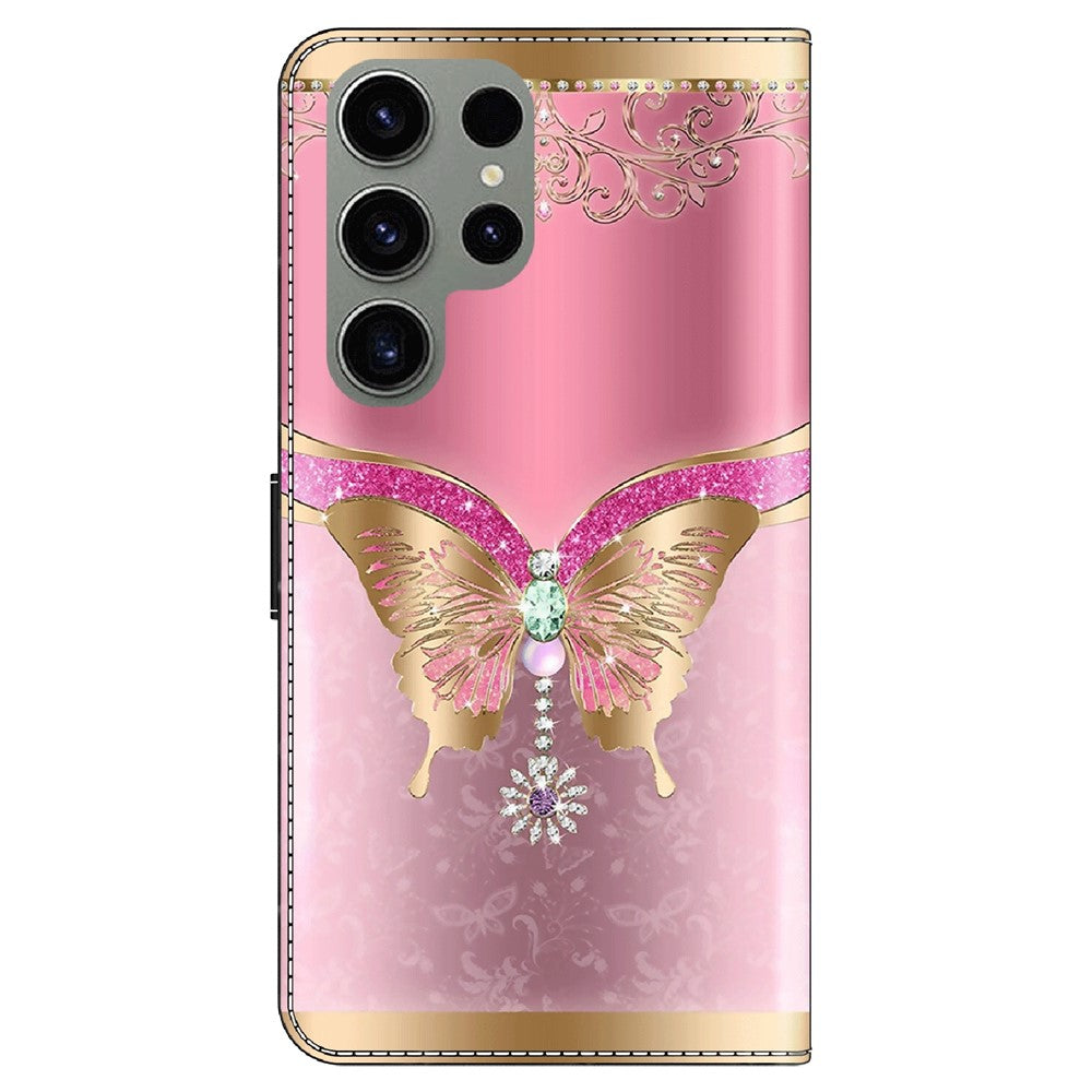 Galaxy S23 Ultra Wallet-Hülle – Mit 3D-Muster, Kartenfächer & Ständer