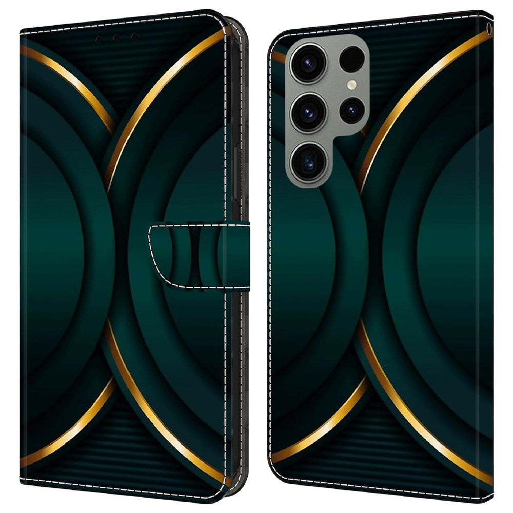 Galaxy S23 Ultra Wallet-Hülle – Mit 3D-Muster, Kartenfächer & Ständer