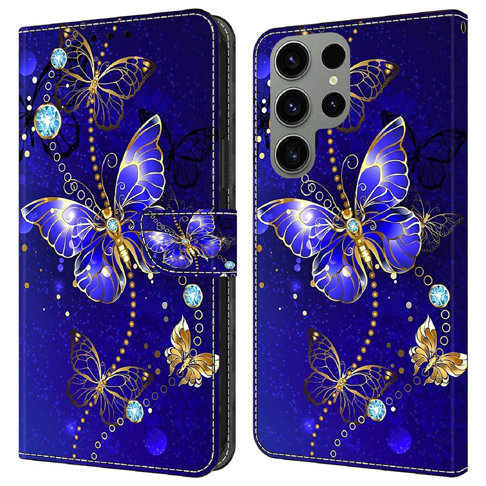 Galaxy S23 Ultra Wallet-Hülle – Mit 3D-Muster, Kartenfächer & Ständer