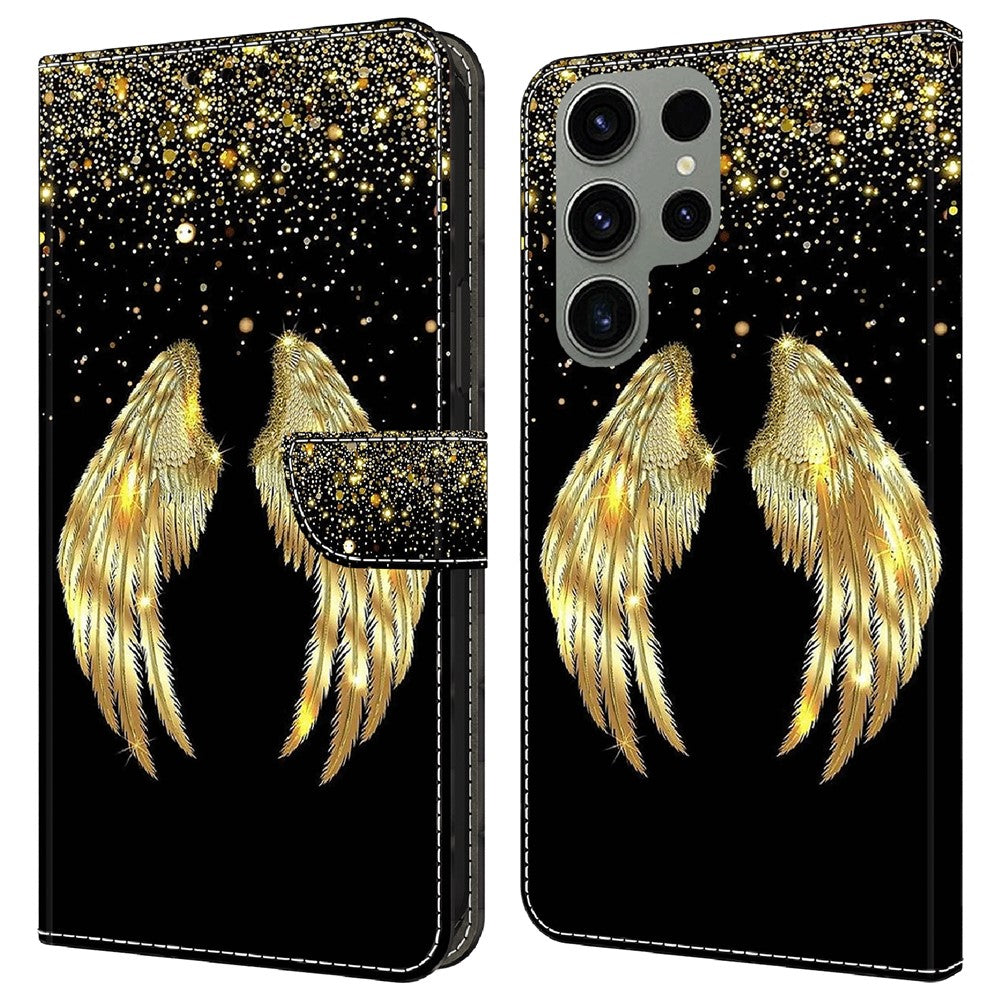 Galaxy S23 Ultra Wallet-Hülle – Mit 3D-Muster, Kartenfächer & Ständer