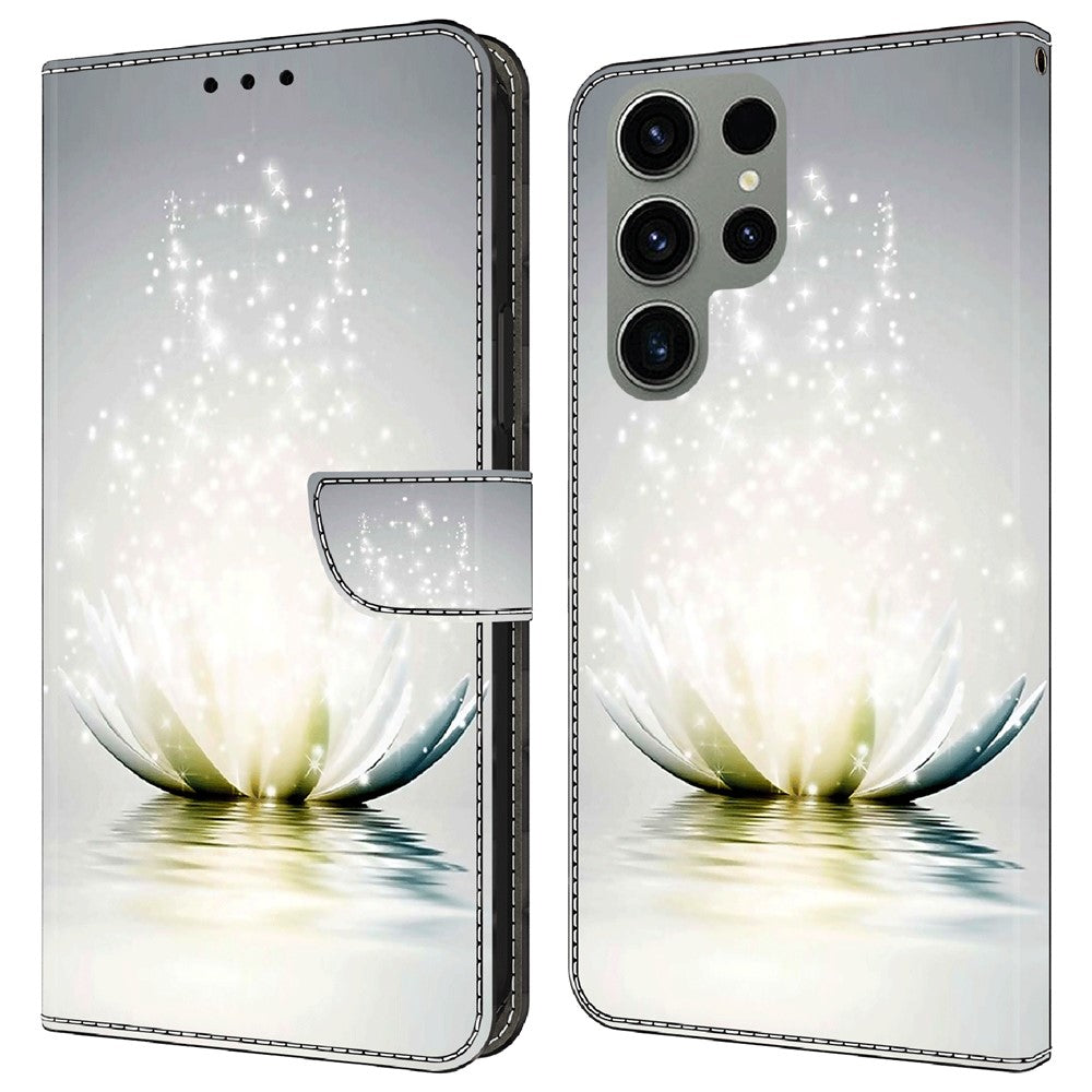 Galaxy S23 Ultra Wallet-Hülle – Mit 3D-Muster, Kartenfächer & Ständer