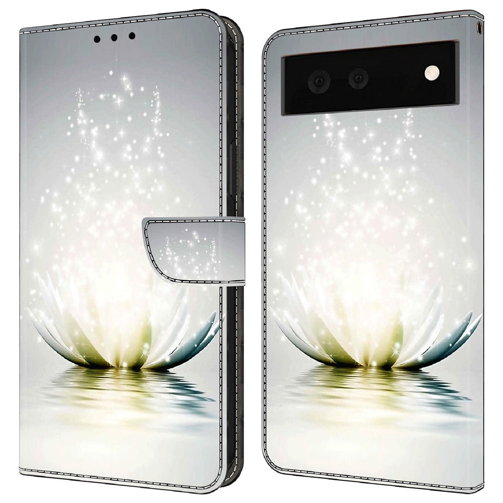 Pixel 6a Wallet-Hülle – Mit 3D-Muster, Kartenfächer & Ständer
