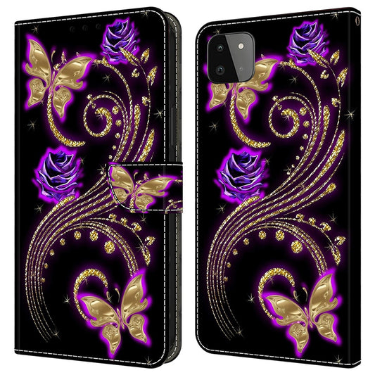 Galaxy A22 5G Wallet-Hülle – Mit 3D-Muster, Kartenfächer & Ständer