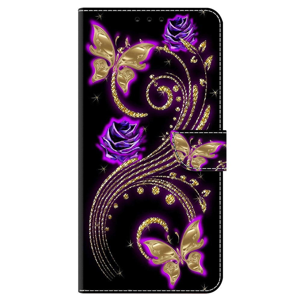 Galaxy A22 5G Wallet-Hülle – Mit 3D-Muster, Kartenfächer & Ständer