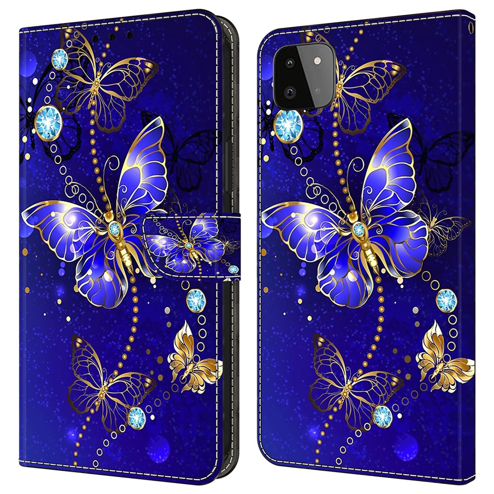 Galaxy A22 5G Wallet-Hülle – Mit 3D-Muster, Kartenfächer & Ständer