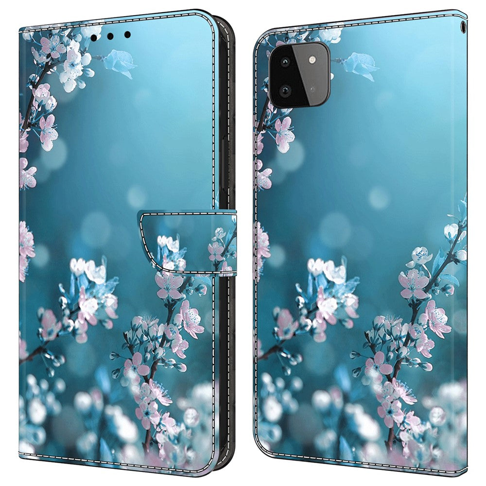 Galaxy A22 5G Wallet-Hülle – Mit 3D-Muster, Kartenfächer & Ständer