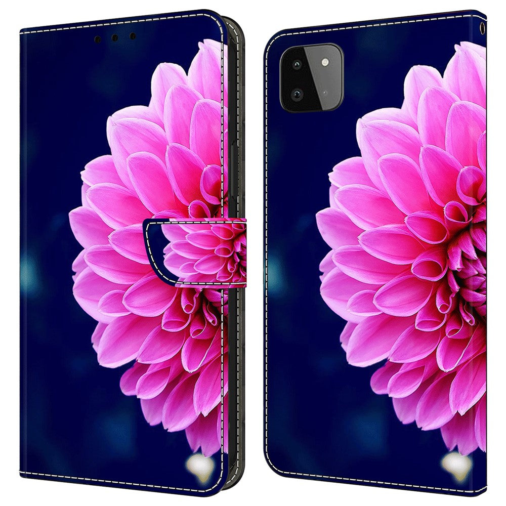 Galaxy A22 5G Wallet-Hülle – Mit 3D-Muster, Kartenfächer & Ständer