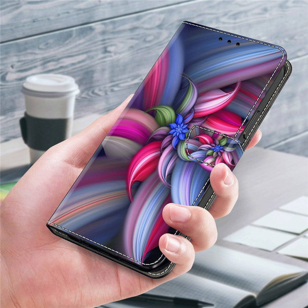 Galaxy A23 5G Wallet-Hülle – Mit 3D-Muster, Kartenfächer & Ständer