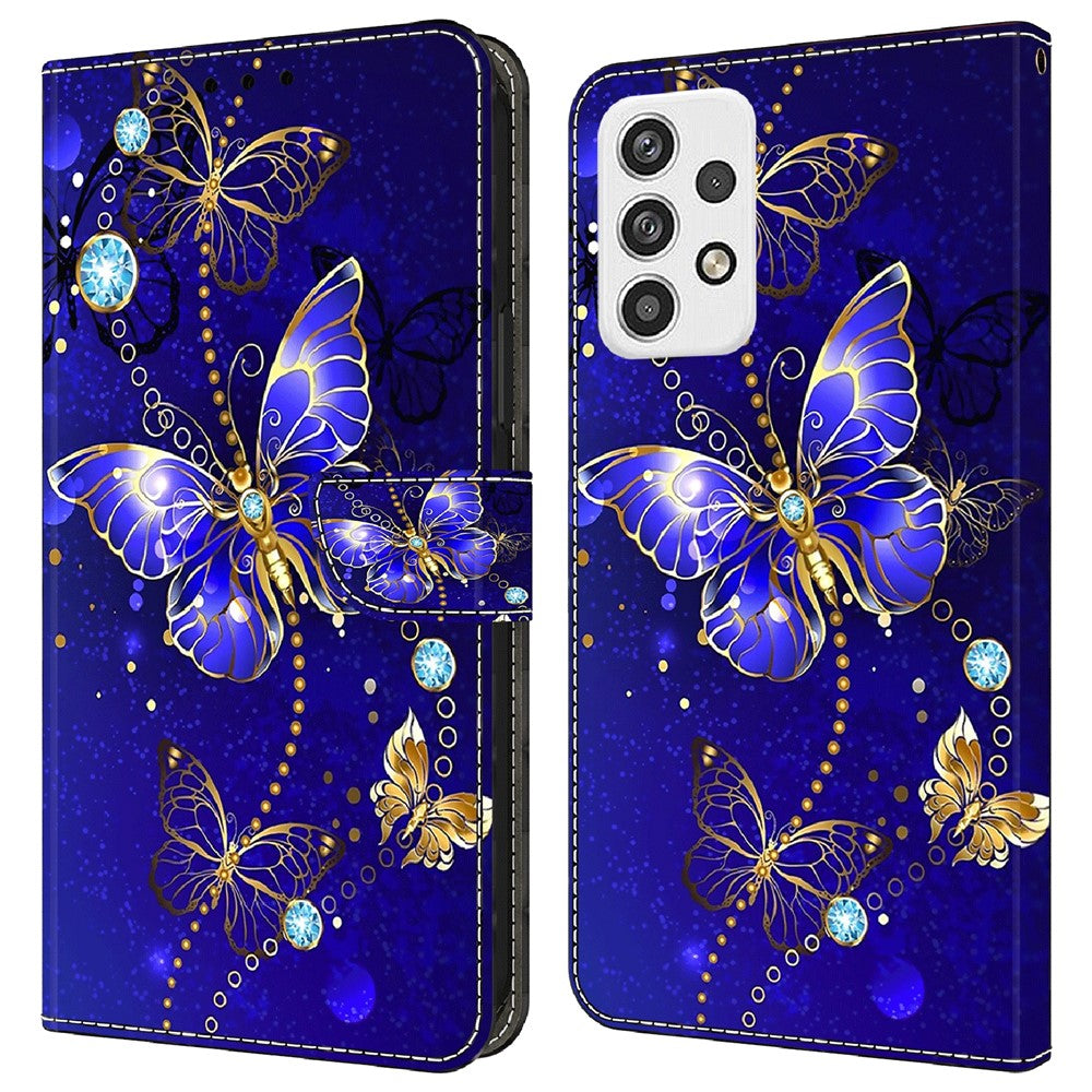 Galaxy A23 5G Wallet-Hülle – Mit 3D-Muster, Kartenfächer & Ständer