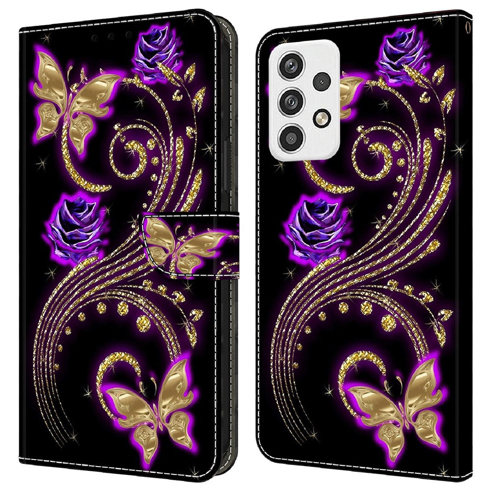 Galaxy A23 5G Wallet-Hülle – Mit 3D-Muster, Kartenfächer & Ständer