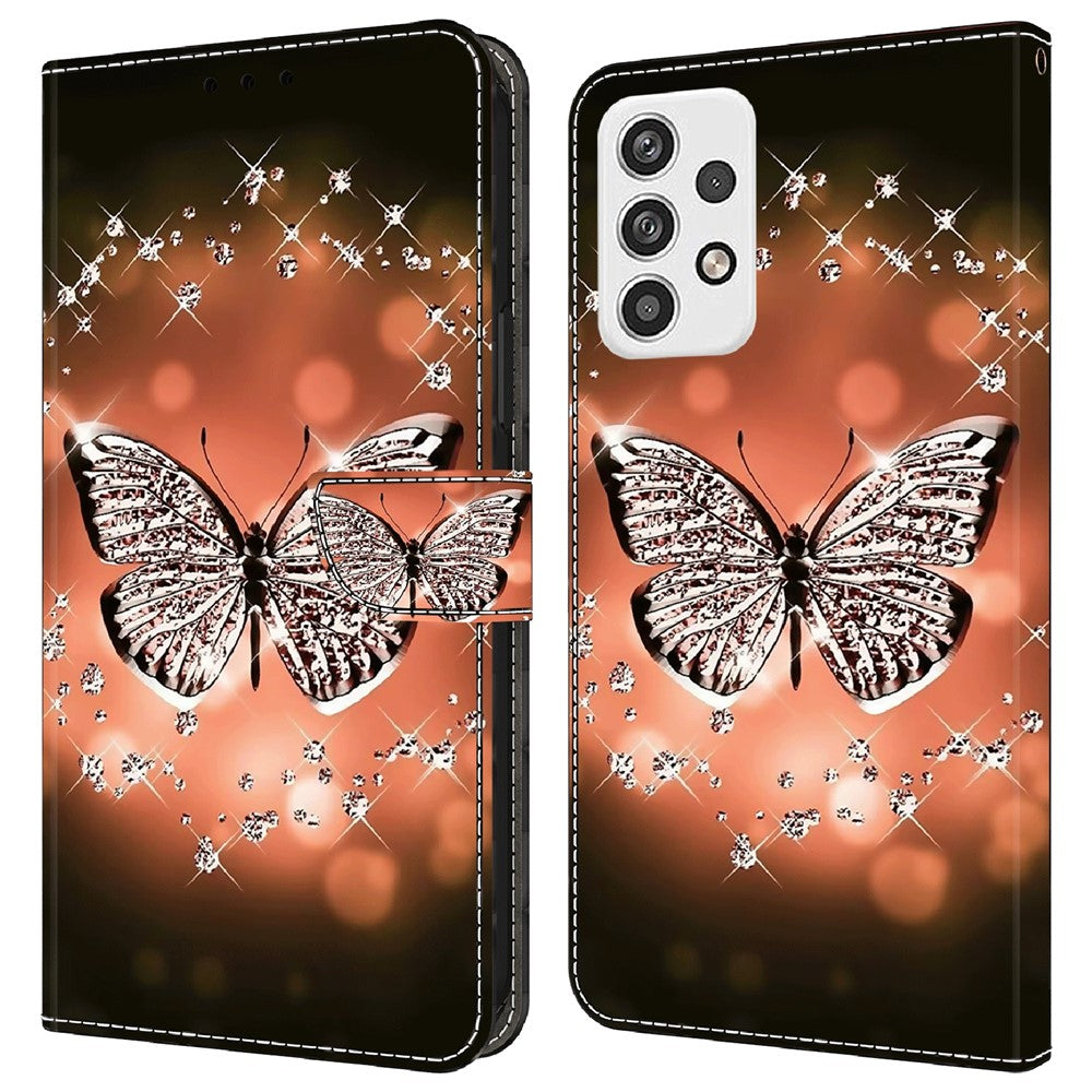 Galaxy A23 5G Wallet-Hülle – Mit 3D-Muster, Kartenfächer & Ständer