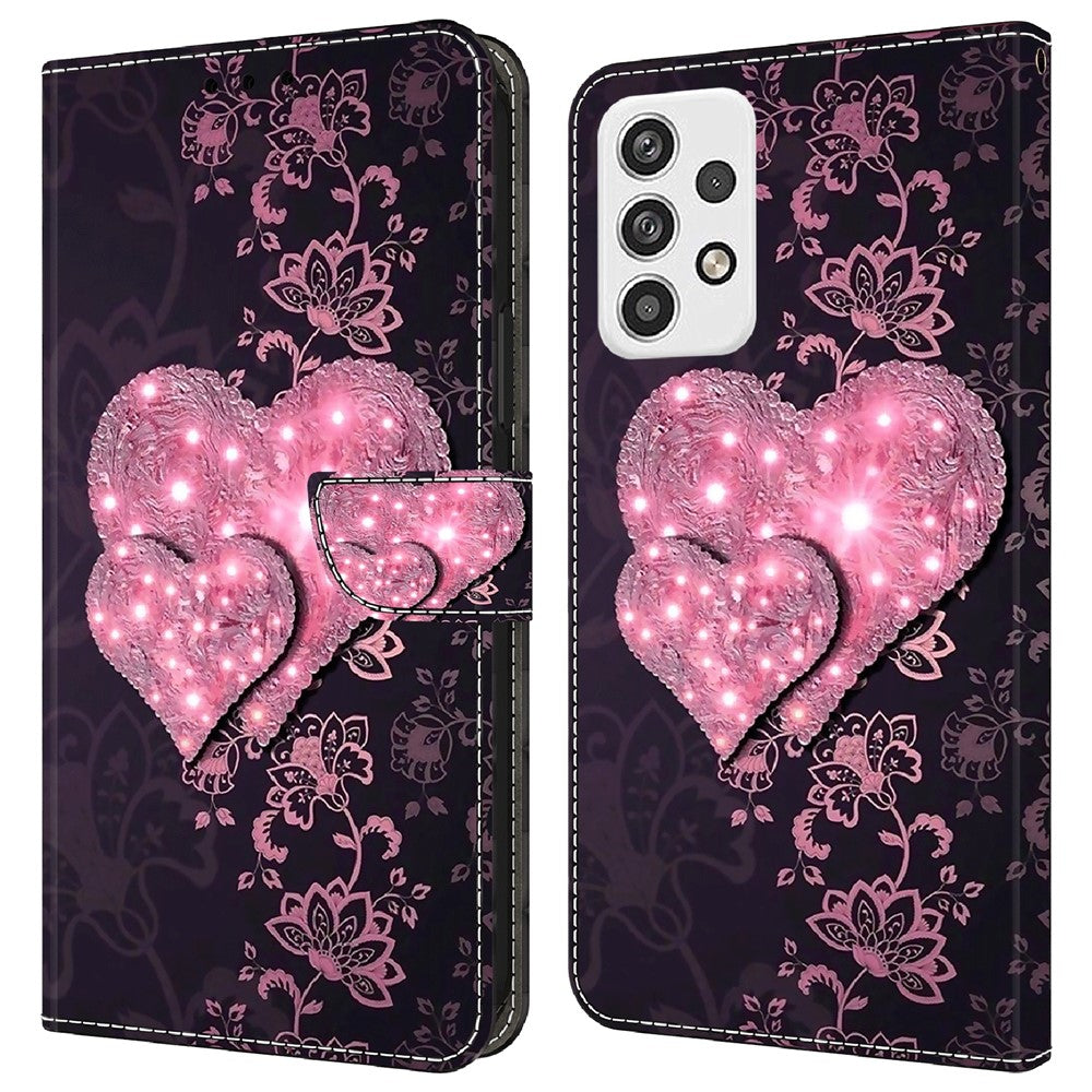 Galaxy A23 5G Wallet-Hülle – Mit 3D-Muster, Kartenfächer & Ständer