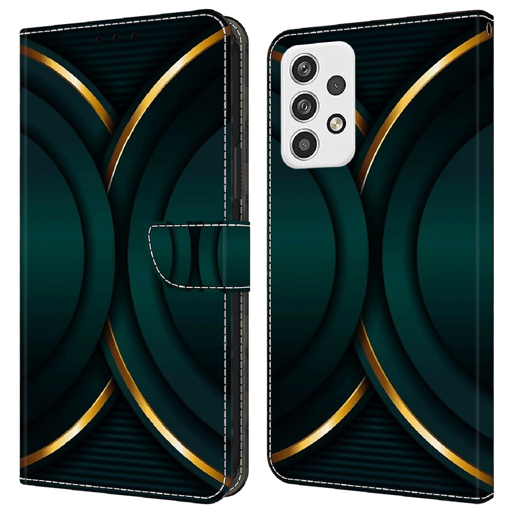 Galaxy A23 5G Wallet-Hülle – Mit 3D-Muster, Kartenfächer & Ständer