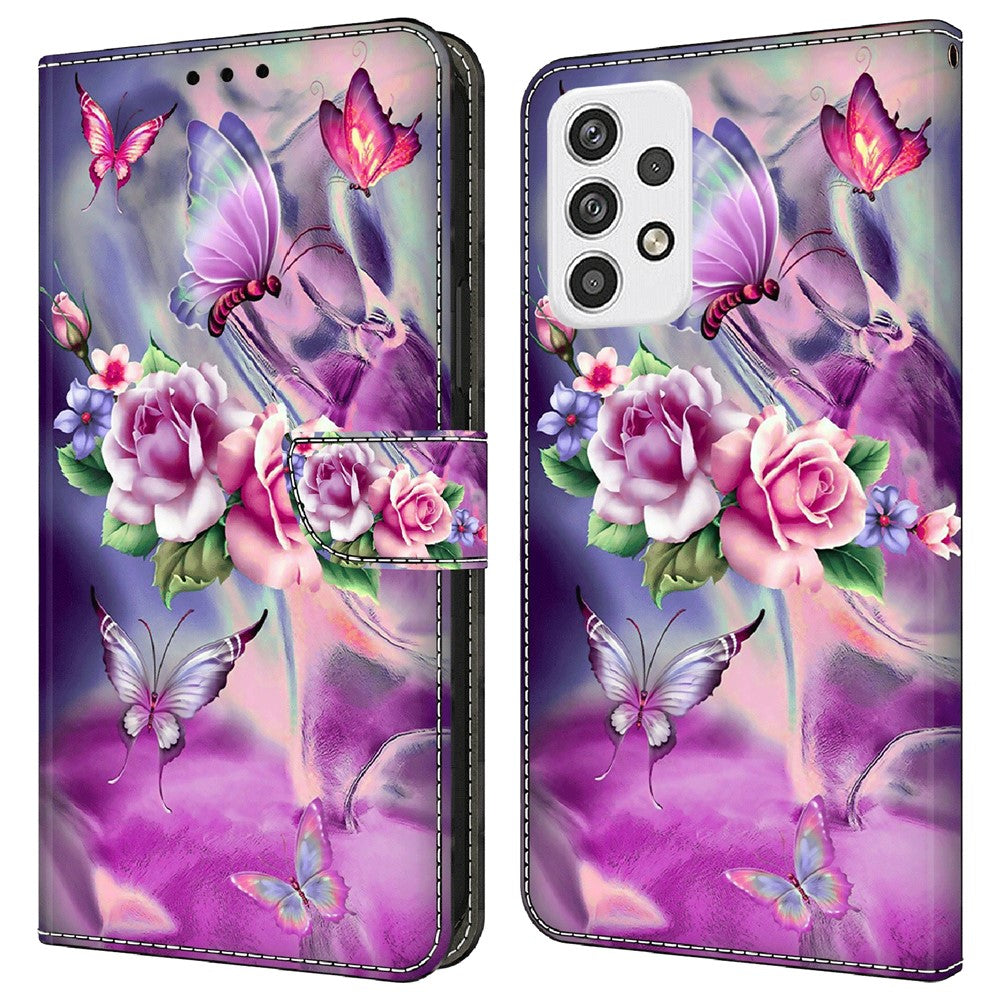 Galaxy A23 5G Wallet-Hülle – Mit 3D-Muster, Kartenfächer & Ständer