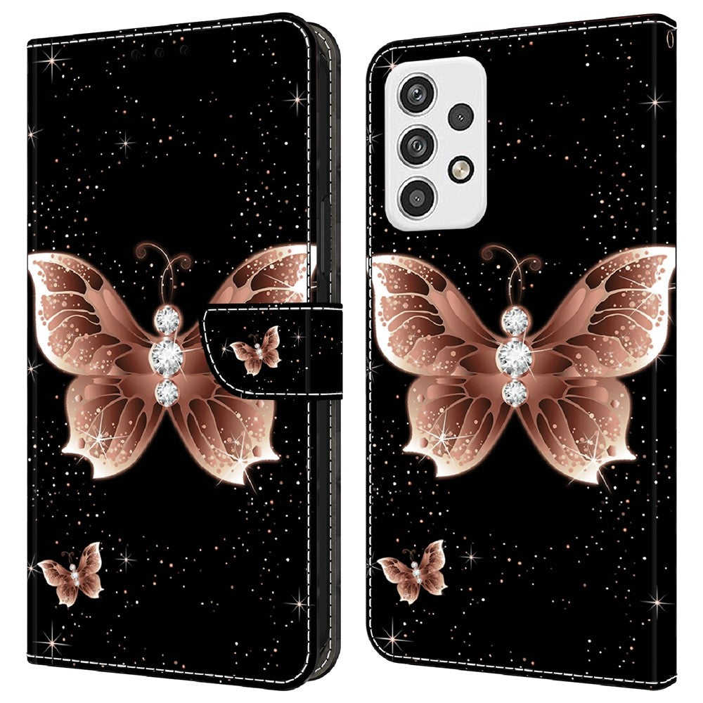 Galaxy A23 5G Wallet-Hülle – Mit 3D-Muster, Kartenfächer & Ständer