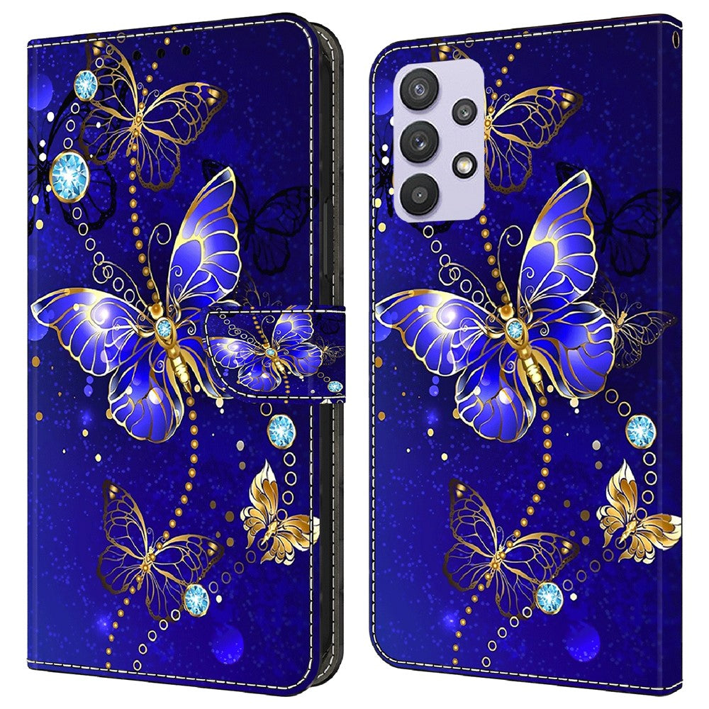 Galaxy A32 5G Wallet-Hülle – Mit 3D-Muster, Kartenfächer & Ständer