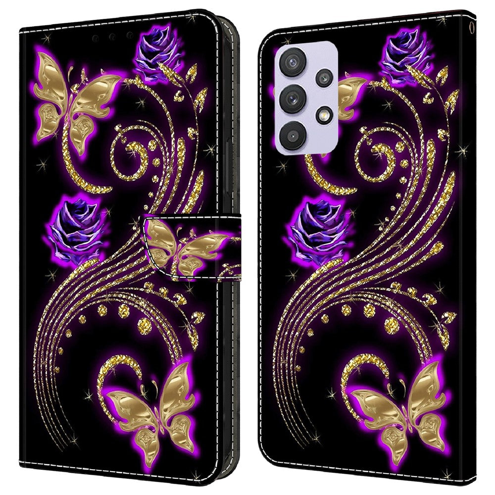 Galaxy A32 5G Wallet-Hülle – Mit 3D-Muster, Kartenfächer & Ständer
