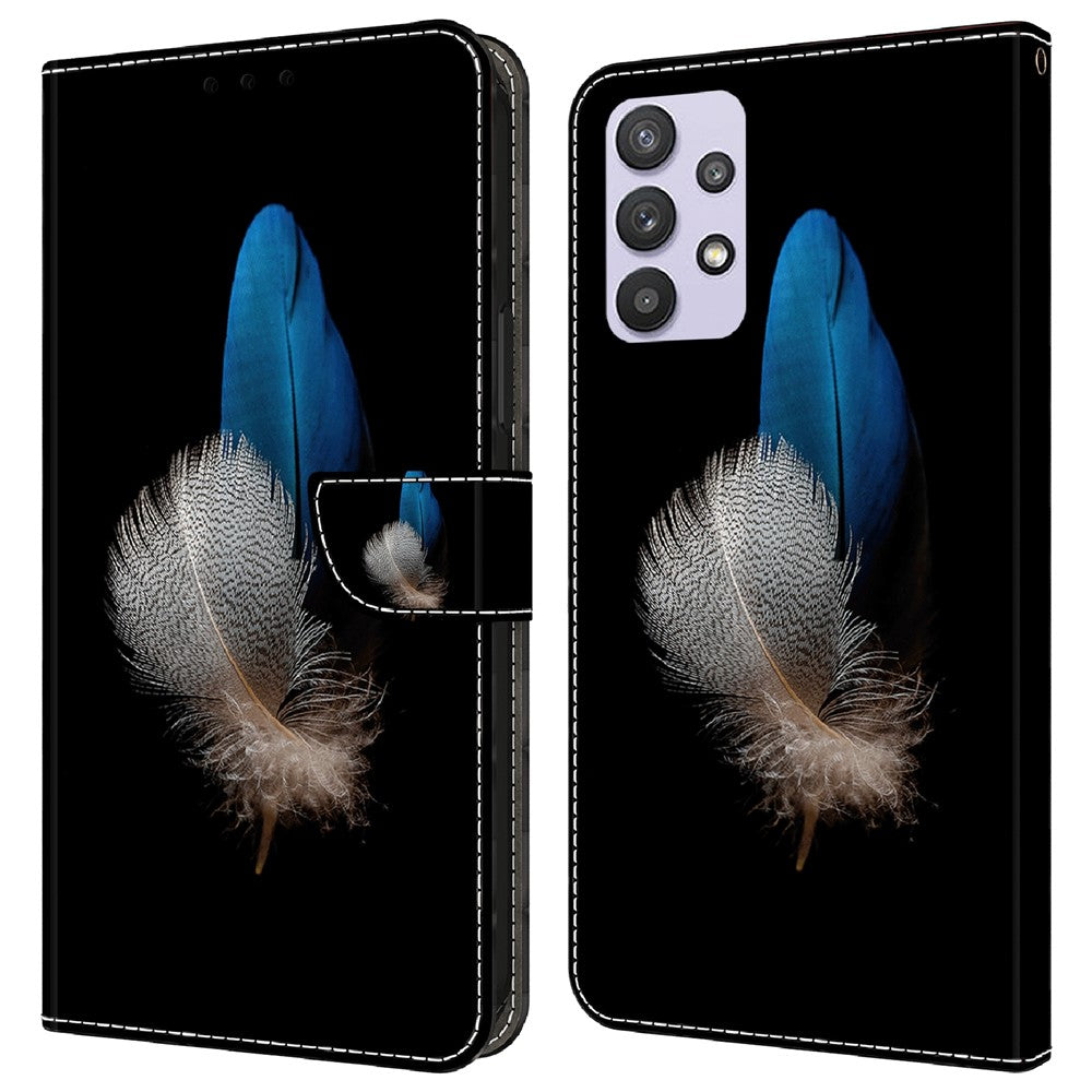 Galaxy A32 5G Wallet-Hülle – Mit 3D-Muster, Kartenfächer & Ständer