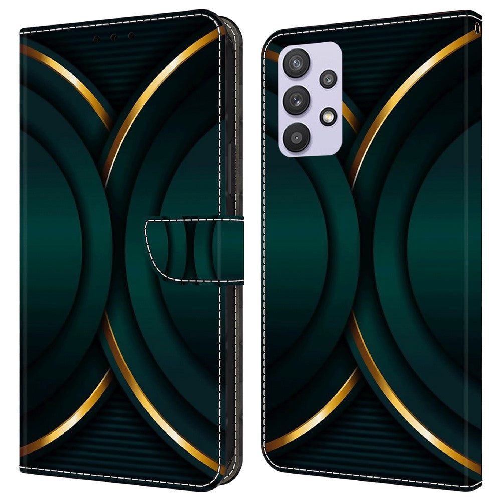 Galaxy A32 5G Wallet-Hülle – Mit 3D-Muster, Kartenfächer & Ständer
