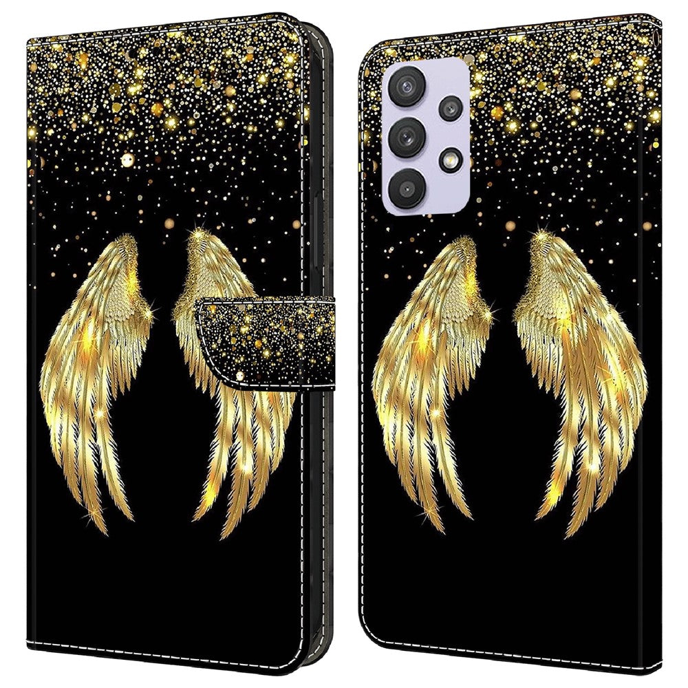 Galaxy A32 5G Wallet-Hülle – Mit 3D-Muster, Kartenfächer & Ständer
