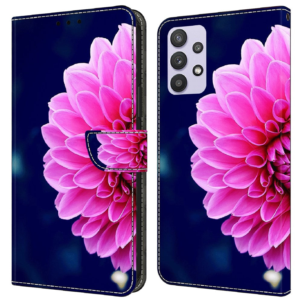 Galaxy A32 5G Wallet-Hülle – Mit 3D-Muster, Kartenfächer & Ständer